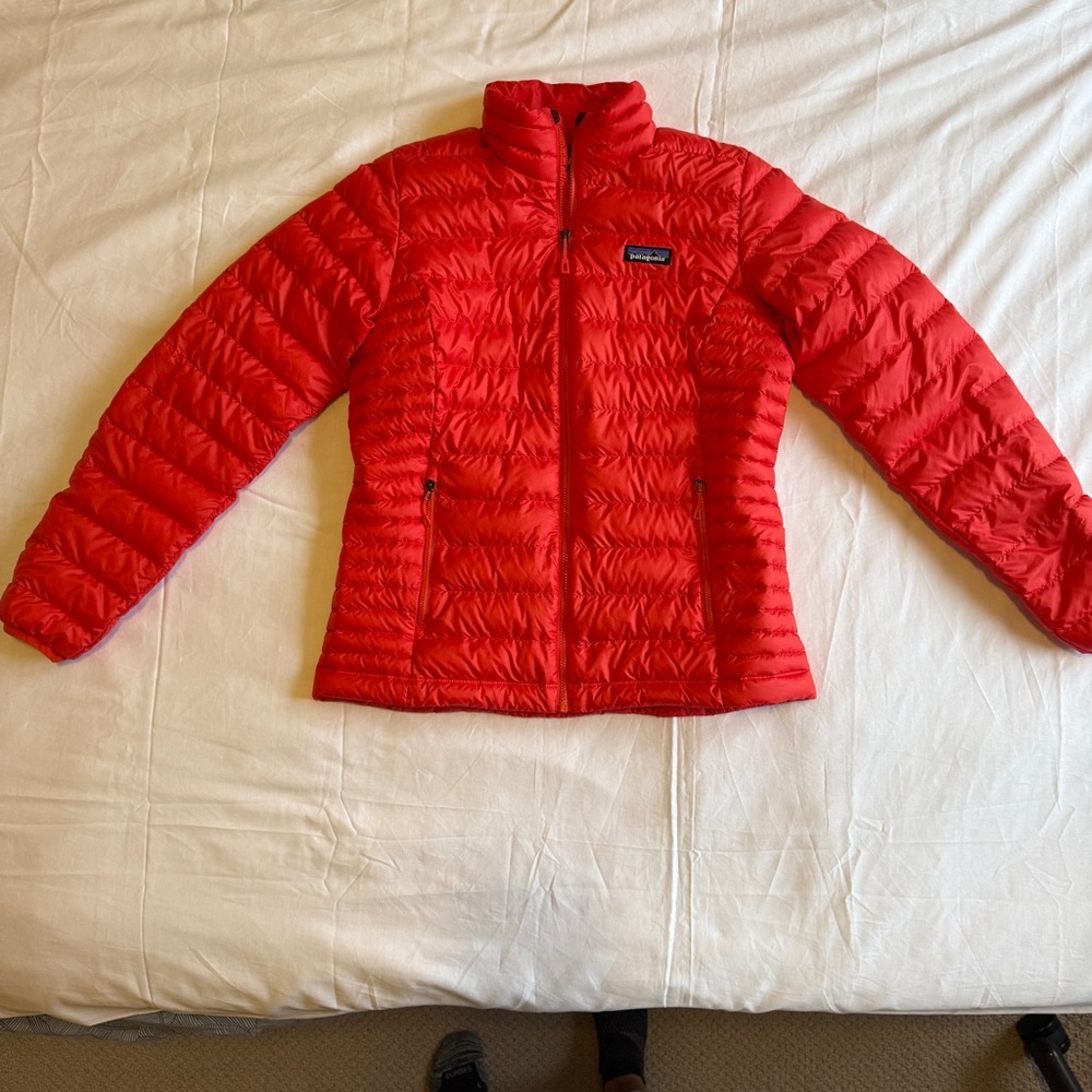 PATAGONIA Womens Down Sweater Jacket Catalan Coral SIZE M - Picture 5 of 12